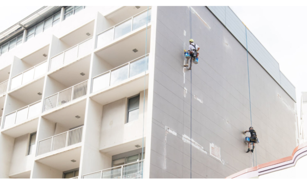 Paint high-rise buildings