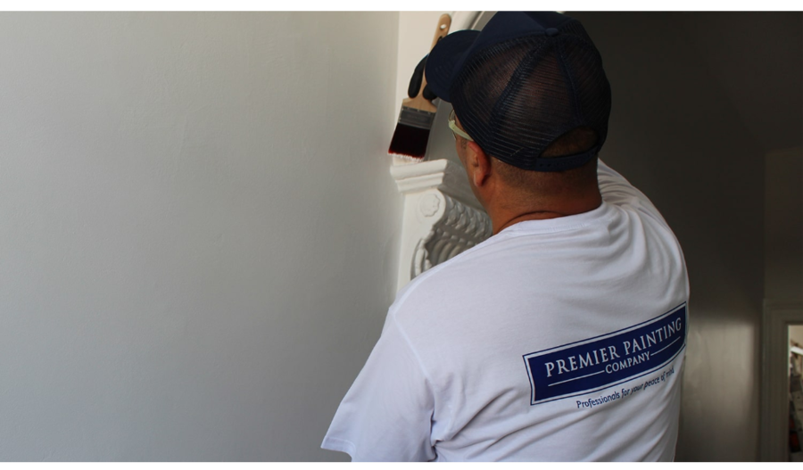 painter painting wall