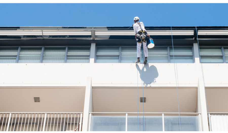 Abseiling painters in Sydney